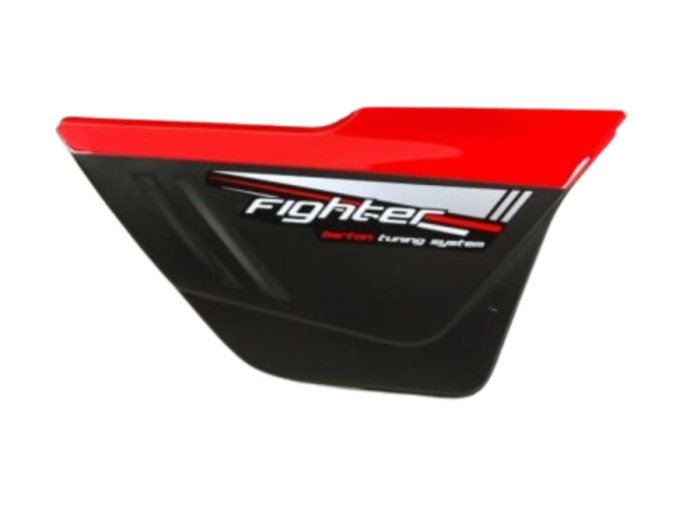 Capac lateral moped Fighter 2 rosu negru MMX