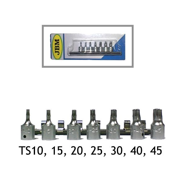 Set Capete Tubulare TS 10-45 mm | 8 buc JBM