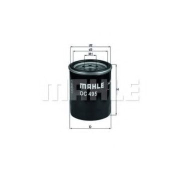 Filtru Ulei Mahle Original OC 495 | Protecție