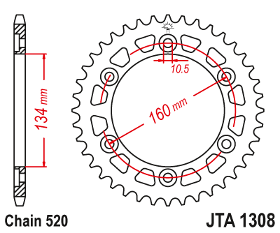 Pinion JT Aluminiu CBR600 | Performanță Superioară