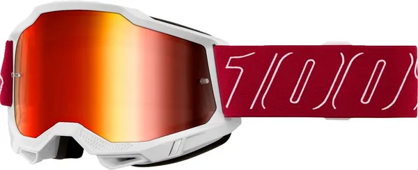 Ochelari cross 100% Accuri 2 Redline, lentila oglinda rosie