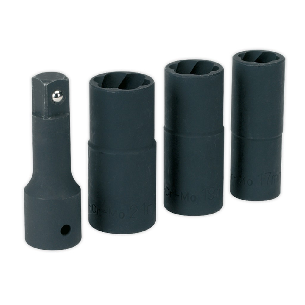Sealey Set Tubulare Prezoane Uzate (4 Piese)