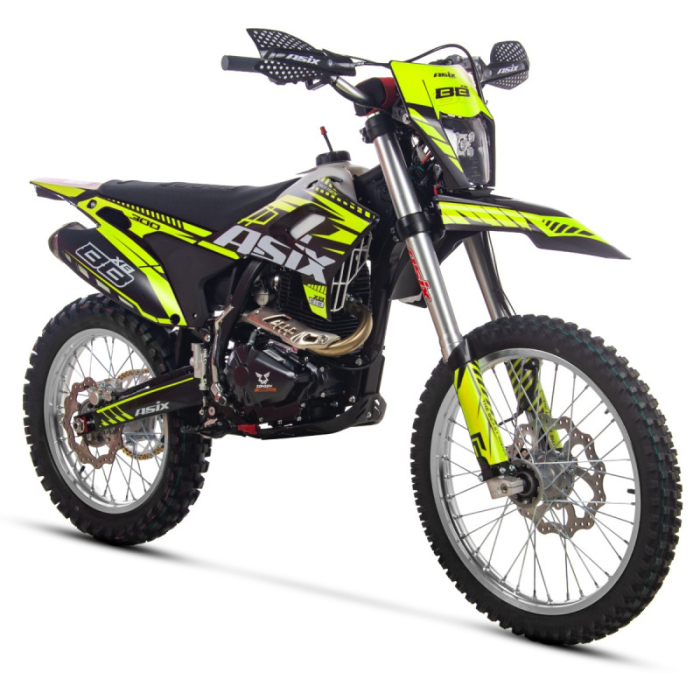 Motocicleta Cross Enduro Asix XB88 A3, 300cc, negru-lime