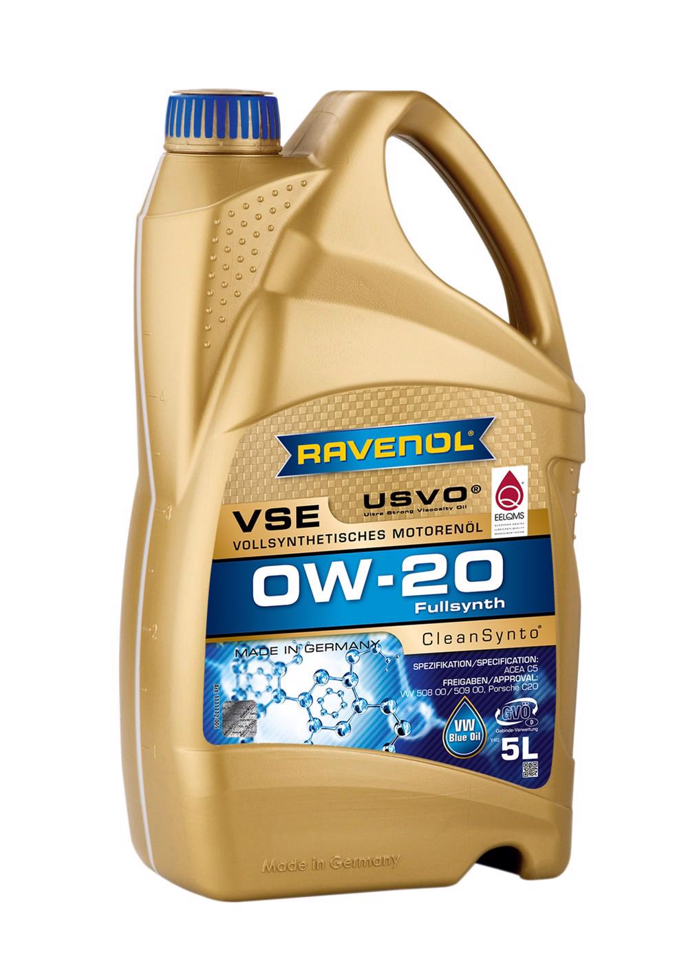 Ulei motor Ravenol VSE 0W-20 5L, sintetic USVO