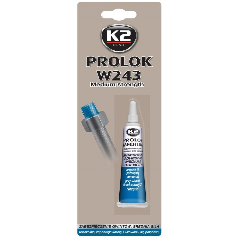 K2 Prolock Mediu - Blocaj Șuruburi 6ml