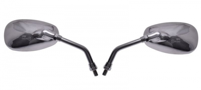 Set Oglinzi ATV Cromate WMX | Vizibilitate Maximă