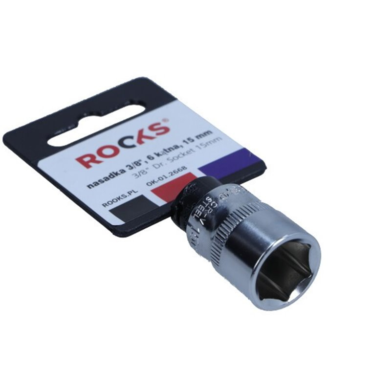 Cap Cheie Tubulară ROOKS 15mm Oțel Crom-Vanadiu