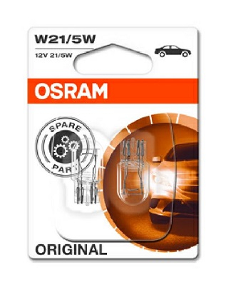 Becuri OSRAM W21/5W 12V - Set Original 2buc