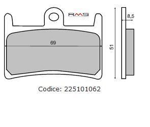Placute Frana Sinter Yamaha Rms - Siguranta Maxima - imagine 2