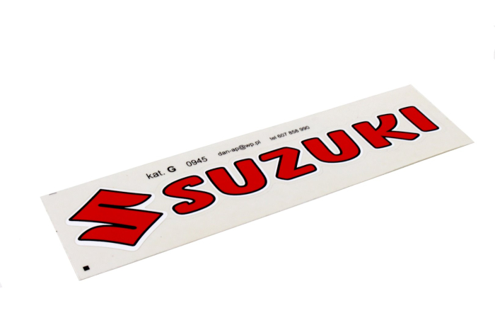 Autocolant Suzuki culoare roșu - Roy