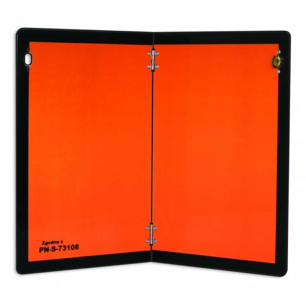 Placă ADR 40x30 cm aluminiu pliabilă verticală Hico