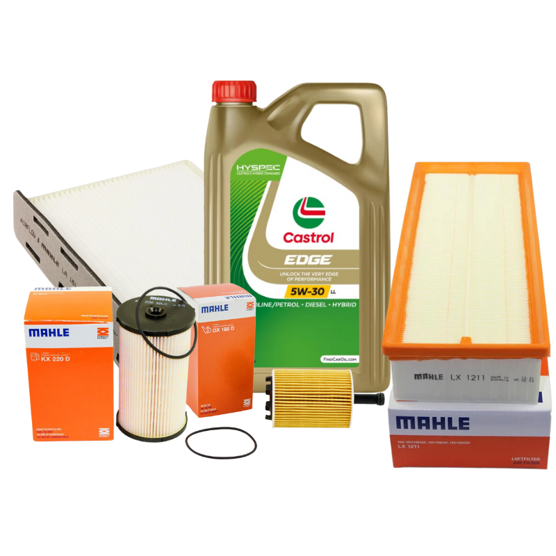 Pachet schimb ulei Castrol Gold+filtre Mahle VAG