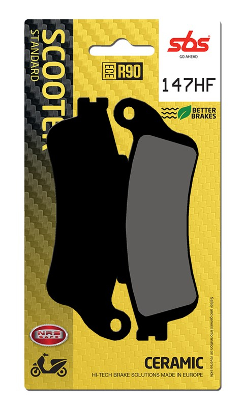 SBS Plăcuțe Frână Ceramică Scooter 147HF