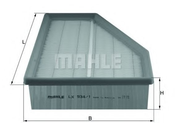 Filtru Aer Mahle LX 934 Original Protecție Motor
