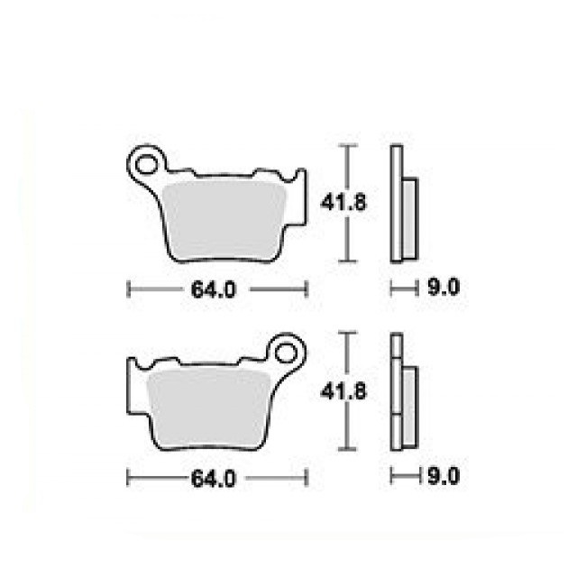Placute Frana JMT MCB743SI Premium