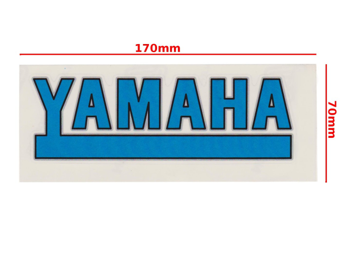 Autocolant Yamaha albastru Roy, decor pentru cadru