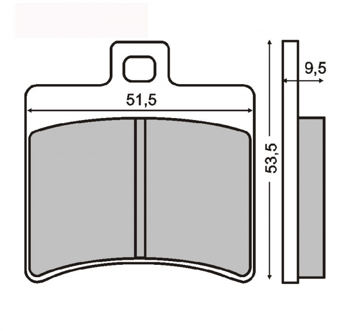 Placute Frana RMS Aprilia Leonardo 300
