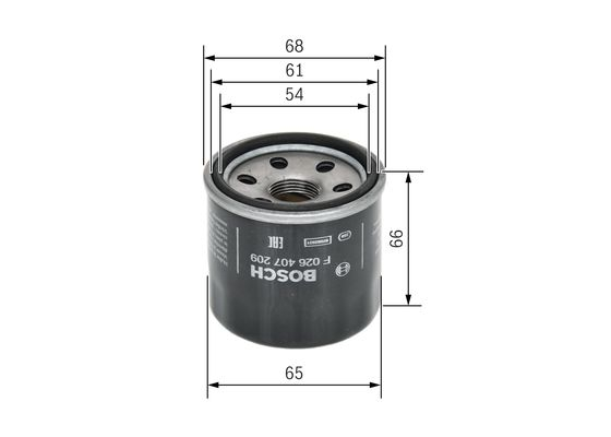 Filtru ulei Bosch F 026 407 209 - Protecție motor
