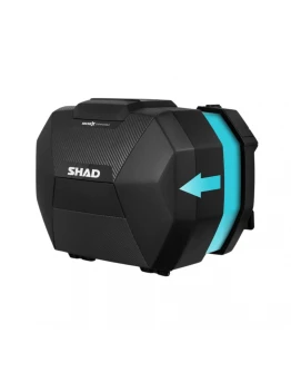 Cutii laterale SHAD SH38X Extensibile Carbon - Spațiu maxim