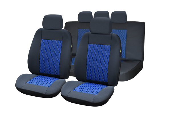 Set huse scaun Lux albastru Umbrella, compatibil AIRBAG