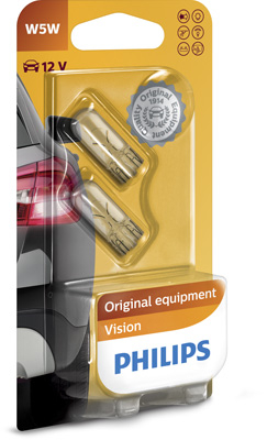 Becuri W5W Philips 12V - Set 2 buc