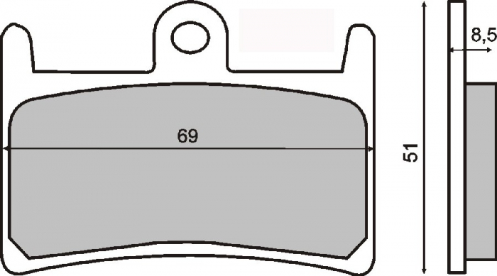 Placute Frana Sinter Yamaha Rms - Siguranta Maxima