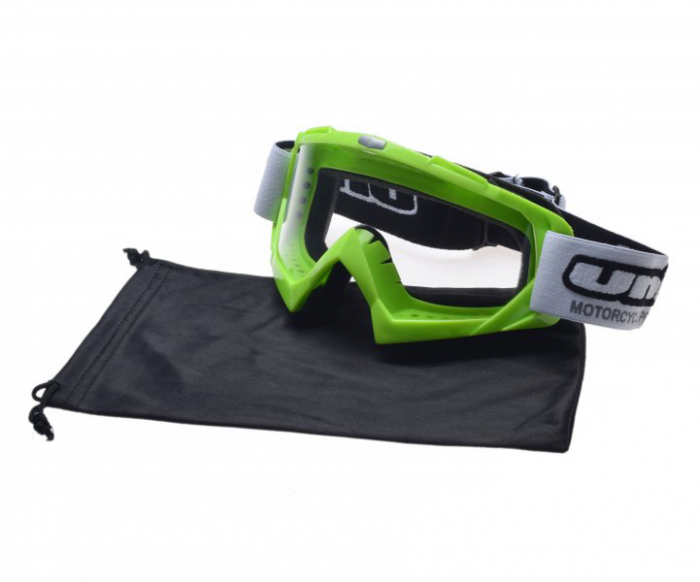 Ochelari Motocross Unit Verzi - Protecție Maximă