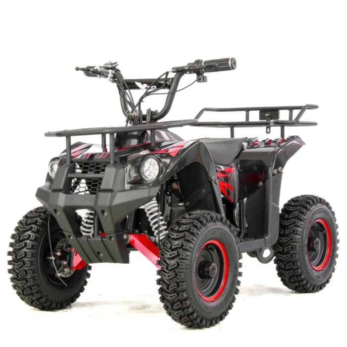 ATV electric copii XTR E-M9 800W, negru-rosu