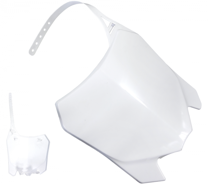 Plastic Număr Față Barton NXT300 Mmx - Alb