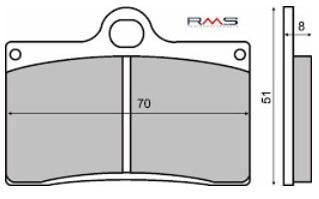 Placute Frana Sinter RMS Cagiva Mito 125