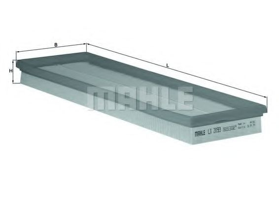 Filtru aer MAHLE LX 2093 - Protecție optimă motor