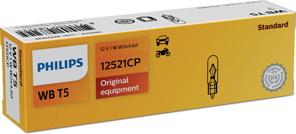Set Becuri Philips T5 12V Interior Auto (10 buc)