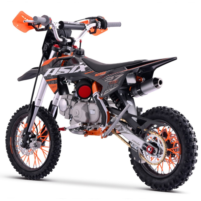 Motocicleta Enduro Cross Asix XB27 A2, 125cc, negru-portocaliu