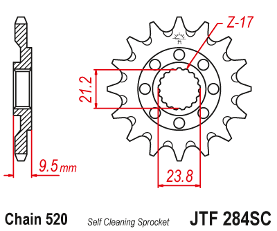 JT Pinion MX 14D - Durabilitate Superioară