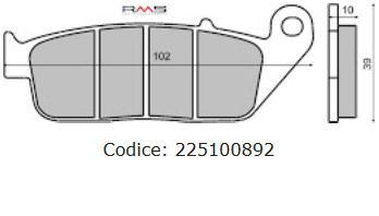 Placute Frana RMS Sinter | Siguranță Yamaha/Honda