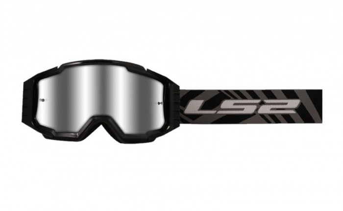 Ochelari Cross Enduro LS2 Negru Lentilă Oglindă - imagine 2