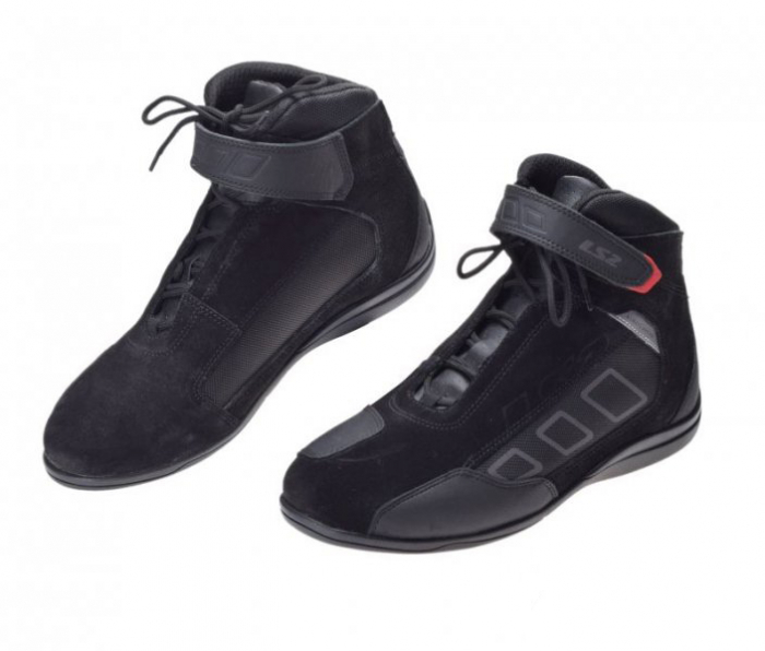 Ghete Moto LS2 Dardo - Protecție și Stil Negru