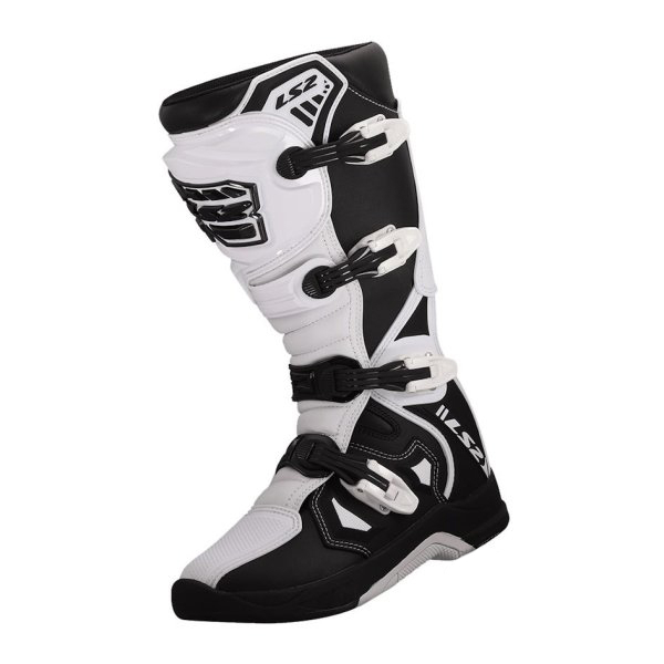 Cizme Cross Enduro LS2 Raptor, Negru/Alb, Marime 43