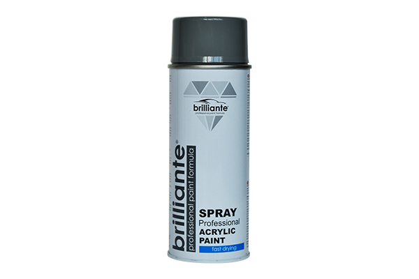 Vopsea Spray Acrilică Gri Închis RAL 7037 400 ml Brilliante