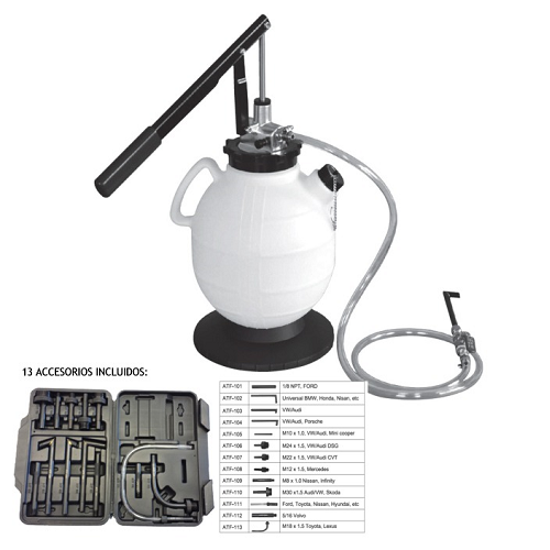 Kit Pompa Umplere Ulei Jbm 7,5L, 15 Accesorii