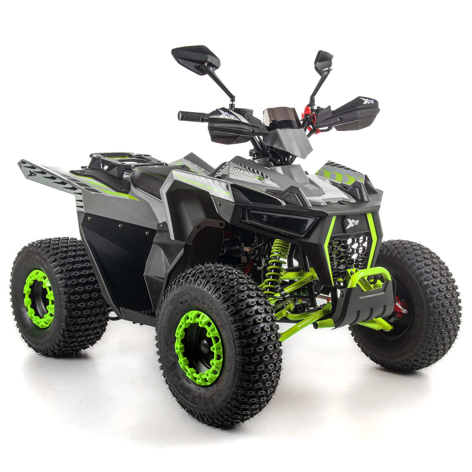 ATV copii XTR 022 ProShark 125cc, pornire electrica, gri-lime