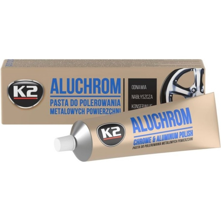 K2 Aluchrom - Pasta Lustruire Metal 120ml