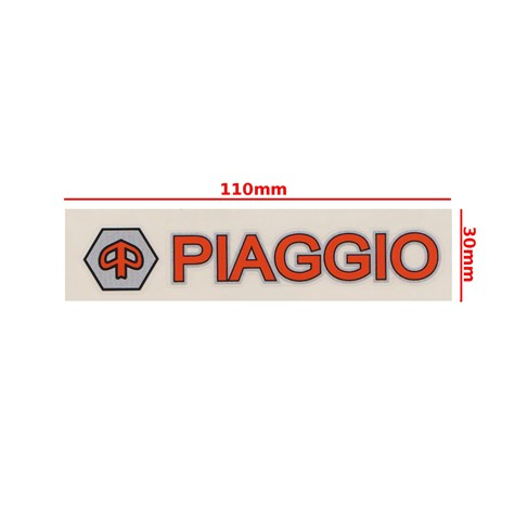 Autocolant Piaggio portocaliu Roy - accesorii scutere