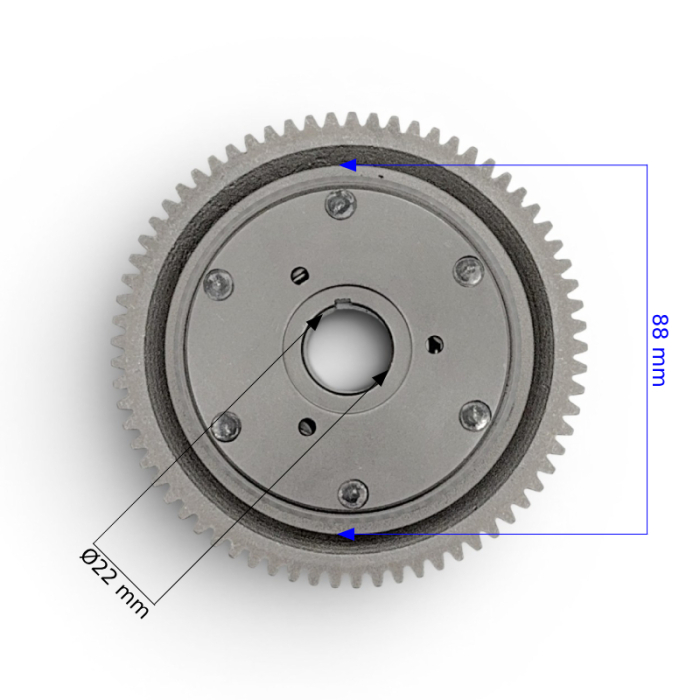Ambreiaj unidirectional + pinion Xtr, ATV Asix 250CC