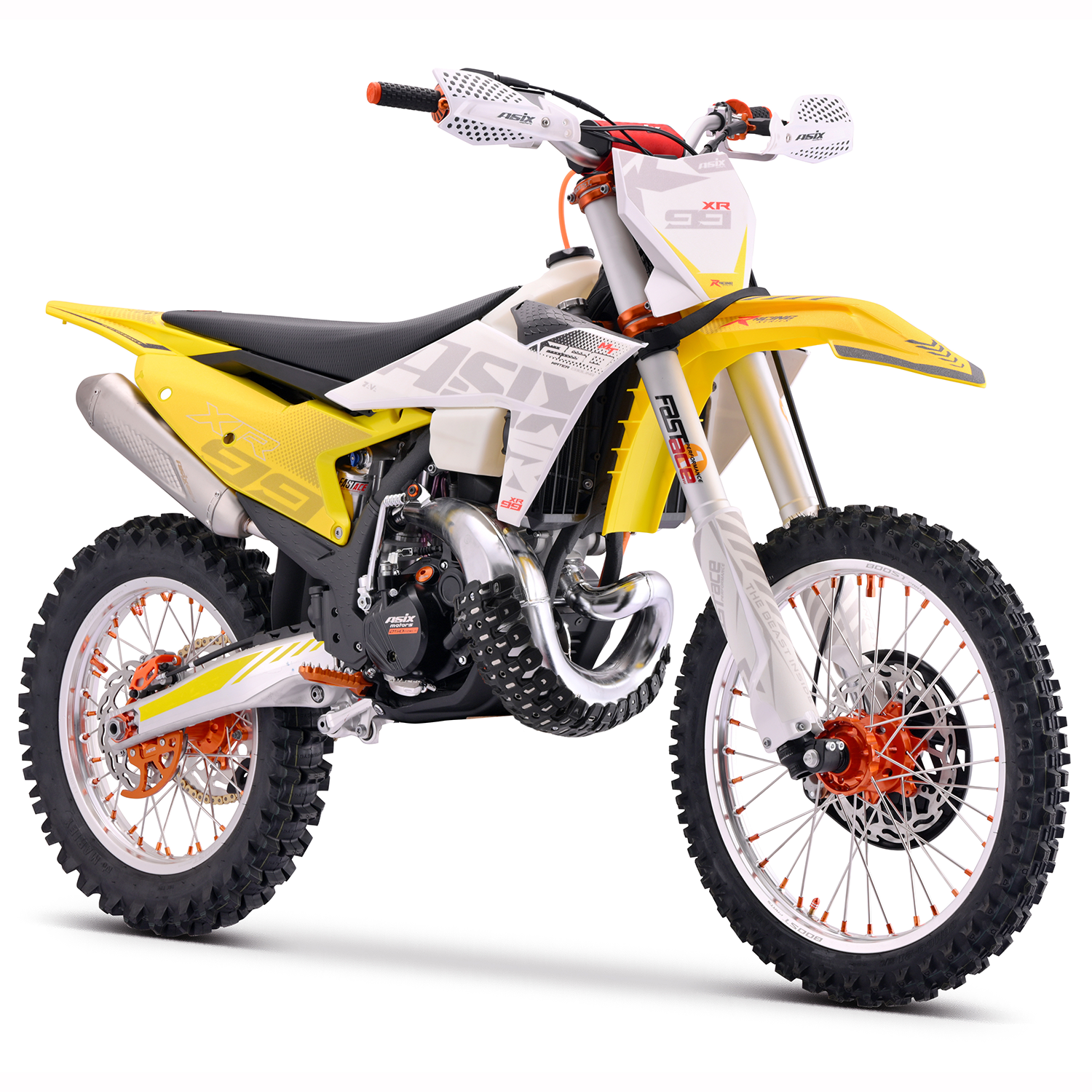 Motocicleta Cross Asix XR99 250cc, 2 Timpi, Galben