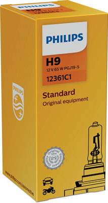 Bec H9 Philips Vision, Luminozitate Superioară