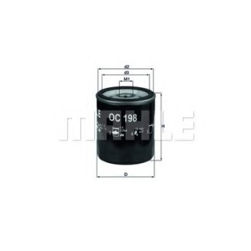 Filtru Ulei Mahle OC 198 - Protecție Motor