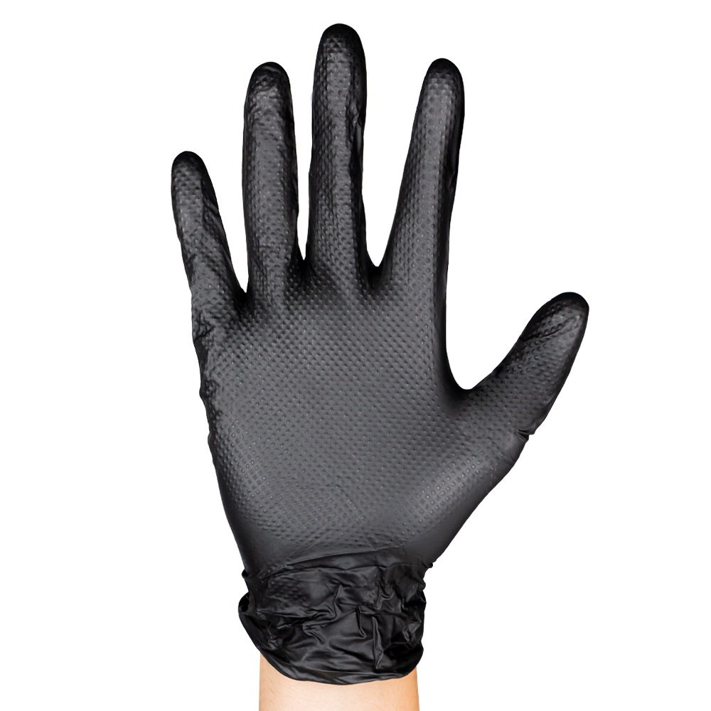 Manusi Nitril Negre Textura Diamantata XL 90 Buc Jbm
