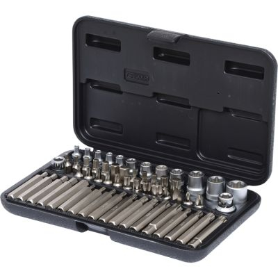 Set Chei Tubulare si Biti KS Tools 57 Piese 1/4+3/8+1/2