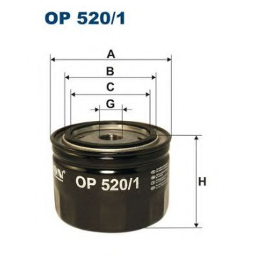 Filtru ulei Filtron OP520 - Protecție motor